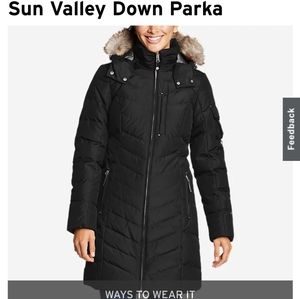 Eddie Bauer Sun Valley Down Parka Jacket